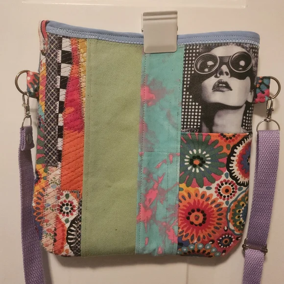 Artistic Patchwork Shoulder Bag - Picture 11 of 11